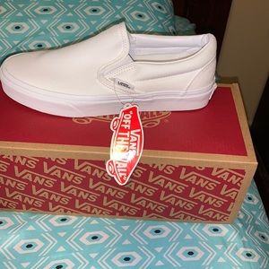 classic white slip on vans